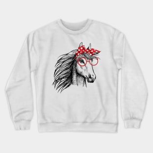 Bandana Horse Lover Crewneck Sweatshirt